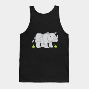 Kawaii Rhino Kid Design Tank Top